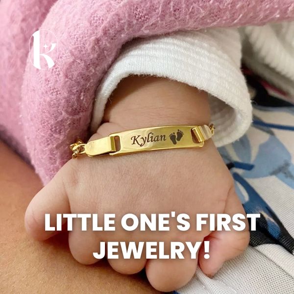 Latest Beautiful Pure Gold Baby Girl Bracelet Designs Under 5 Gram/Baby  Name Bracelet Style - YouTube